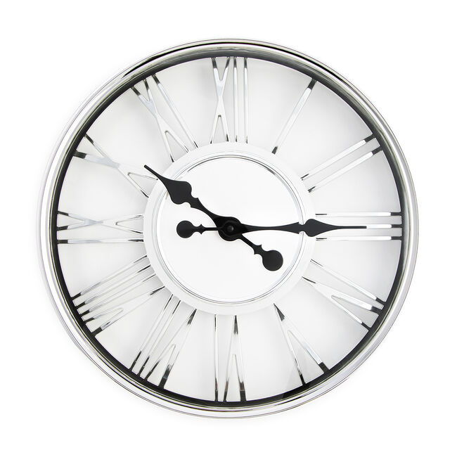 Chrome Numerals Clock 18" Home Store + More